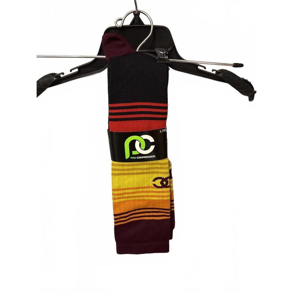 Pro Compression Performance Socks L/XL - Multi Color Athletic Sports Socks